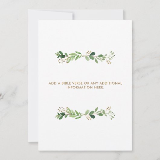 水の色のグリーンリー教会クリスマスカロルサービス 招待状 (裏面)