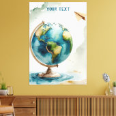 水の色のグローブアート – どこでも キャンバスプリント (インサイチュ (リビング))