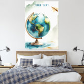 水の色のグローブアート – どこでも キャンバスプリント (インサイチュ (寝室))