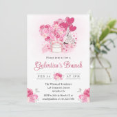 水の色のケーキとギフトガレンティーヌのブランチ 招待状 (スタンド正面)