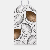 水の色のサッカーありがとう ギフトタグ (裏面)