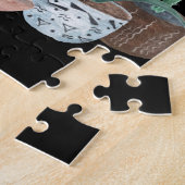 水の色のサボテン。ジグソーパズル ジグソーパズル (側面)