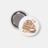 水の色のスカーフとコーヒーマグ マグネット (正面/裏面)