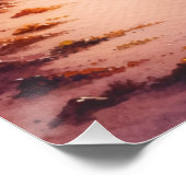 水の色のスケッチマウイハワイカラフル | ポスター (コーナー)