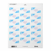 水の色のスターのデビッドバルミツワーリターンRSVP ラベル (フルシート)