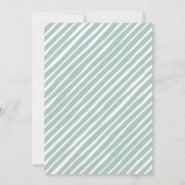 水の色のストックモダンキッチンカップルのシャワー 招待状 (裏面)