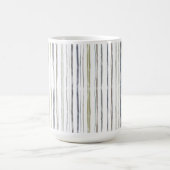 水の色のストライプコーヒーマグ | 443ml | 磁器 コーヒーマグカップ (中央)