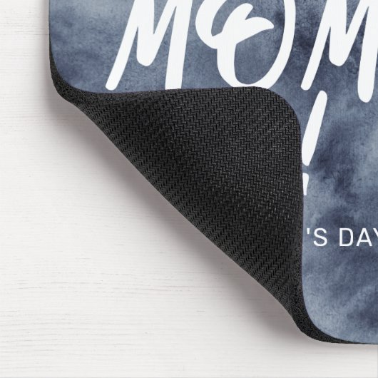 水の色のスプラッシュお最高の母さんの日に常に マウスパッド (コーナー)