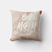 水の色のスプラッシュお最高の母さんの日 クッション (正面)