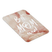 水の色のスプラッシュお最高の母さんの日 マグネット (右側)