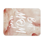 水の色のスプラッシュお最高の母さんの日 マグネット (横)