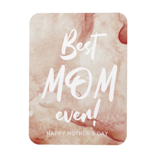 水の色のスプラッシュお最高の母さんの日 マグネット (縦)