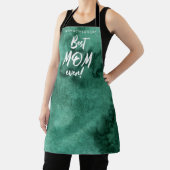 水の色のスプラッシュお最高の母さん永遠の母の日 エプロン (インサイチュ)