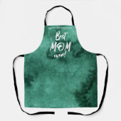 水の色のスプラッシュお最高の母さん永遠の母の日 エプロン (正面)