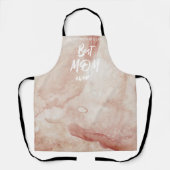 水の色のスプラッシュお最高の母さん永遠の母の日 エプロン (正面)