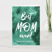 水の色のスプラッ最高のシュお母さんママの日カード カード (正面)
