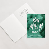 水の色のスプラッ最高のシュお母さんママの日カード カード