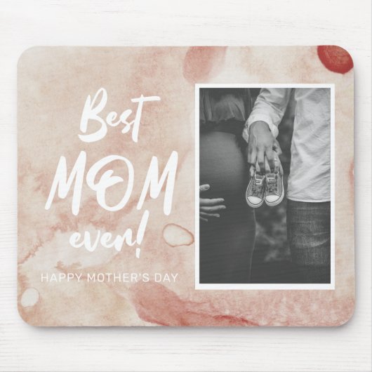 水の色のスプラッ最高のシュ母の日のマウス マウスパッド (正面)
