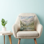 水の色のセレニティ"すべての歩き自然" クッション (椅子)