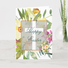 水の色のダッフェカスタムルのイースターホリデーカード シーズンカード