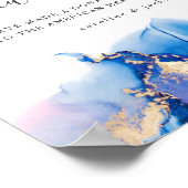 水の色のチャリティーのサインに代結婚わる ポスター (角)