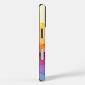 水の色のテクスチャと夢のような流れる型枠 Case-Mate iPhoneケース (裏面 / 右)