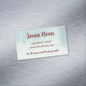 水の色のテクスチャのカスタマイズ マグネット名刺 (インサイチュ)