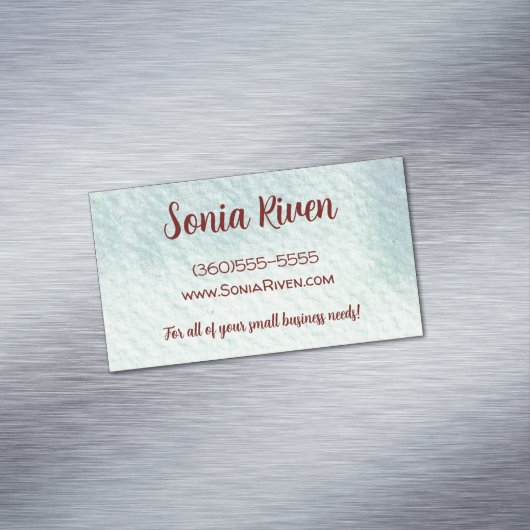 水の色のテクスチャのカスタマイズ マグネット名刺 (インサイチュ)