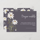 水の色のデイジー野生の花の赤ちゃんシャワーカード エンクロージャーカード (正面/裏面)