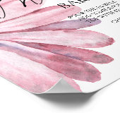 水の色のデイジー\月 – 長バーポスター ポスター (角)