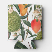 水の色のトロピカルドリアン、マンゴーのパターン。 缶クーラー (裏面)