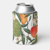 水の色のトロピカルドリアン、マンゴーのパターン。 缶クーラー (缶裏面)