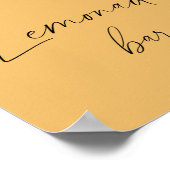 水の色のトロピカルパーム – レモネードバー ポスター (角)