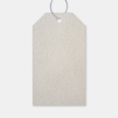 水の色のドアとクリスマスツリーギフトラベル ギフトタグ (裏面)