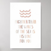 水の色のニュートラル波のポスターよりも強い ポスター (正面)