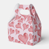 水の色のハートバレンタインデーピザ恋人 フェイバーボックス (裏面サイド)