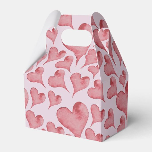 水の色のハートバレンタインデーピザ恋人 フェイバーボックス (裏面サイド)