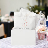 水の色のハート女の子のベビーは甘い好意バッグ フェイバーバッグ