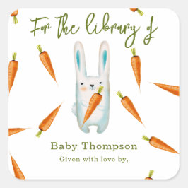 水の色のバニー – のライブラリ用 スクエアシール