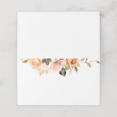 水の色のバラシャビーシック座席表 プレイスカード (外部開封)