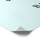 水の色のバルーン男の子シャワーへようこそ ポスター (角)