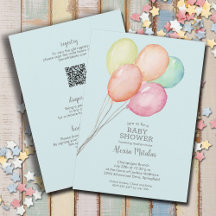 水の色のバルーン男の子ベビーすべて1つのシャワー