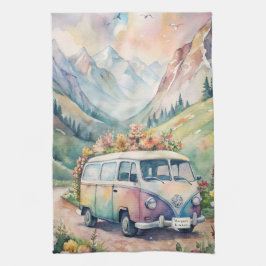 水の色のバンとカスタムプレートギフト キッチンタオル