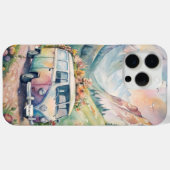 水の色のバンとカスタムプレートギフト Case-Mate iPhoneケース (裏面 (横))