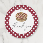 水の色のパイ赤ちゃんシャワー感謝していユー フェイバータグ (裏面)