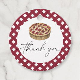 水の色のパイ赤ちゃんシャワー感謝していユー フェイバータグ