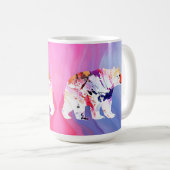 水の色のパステル北極探検家 コーヒーマグカップ (正面右)