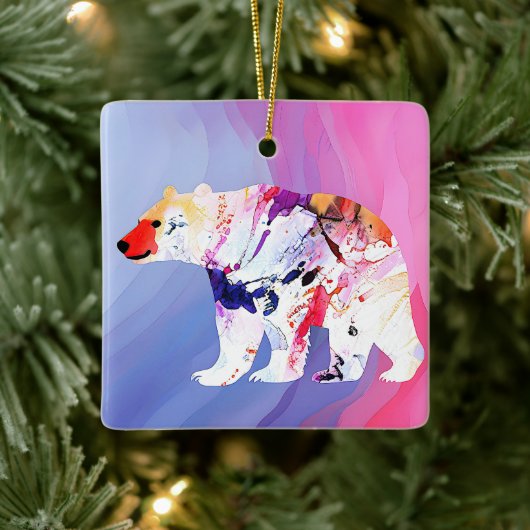 水の色のパステル北極探検家 セラミックオーナメント (ツリー)