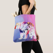 水の色のパステル北極探検家 トートバッグ (クローズアップ)