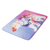 水の色のパステル北極探検家 バスマット (アングル)